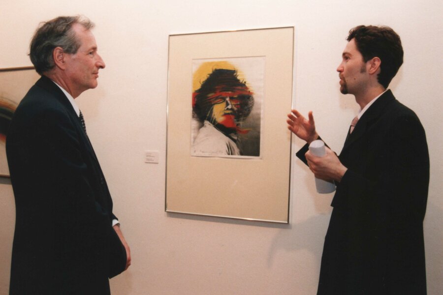 zleva Egon Kapellari, Bernard A. Böhler